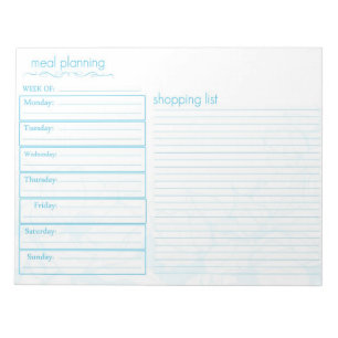 Meal Planning Notepad