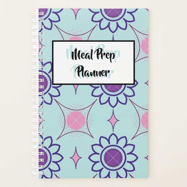 Meal Prep | Geometrical pattern Planner (Front)