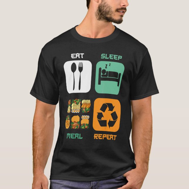 Meal Prep Ideas Weight Loss Fitness Container Reci T-Shirt (Front)