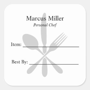 Meal Prep Personal Chef Write On Food Label