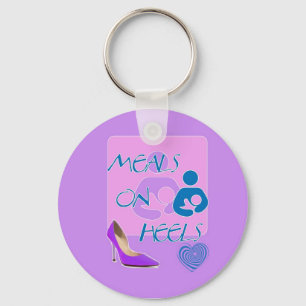 Meals on Heels! Breastfeeding Design Keychain