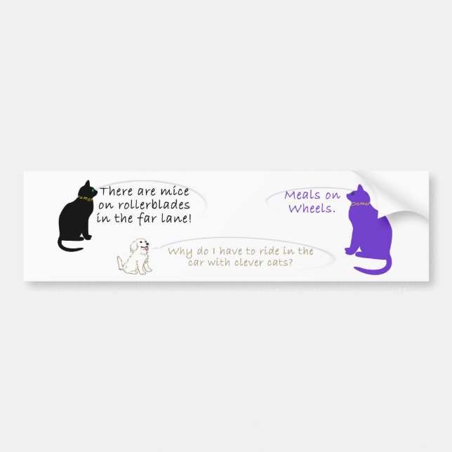 Meals on Wheels Bumper Sticker (Front)