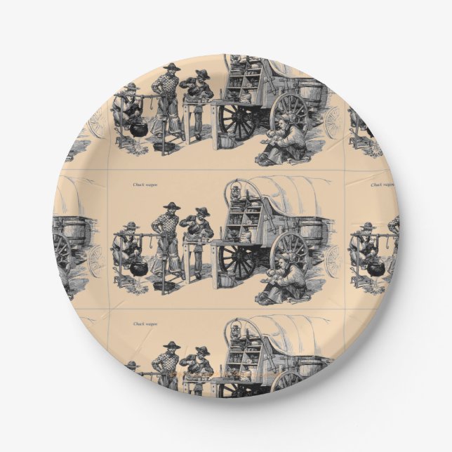 "Meals on Wheels Ranch Style" Paper Plate (Front)