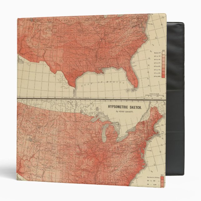 Mean annual temperature, Hypsometric sketch Binder (Front/Inside)