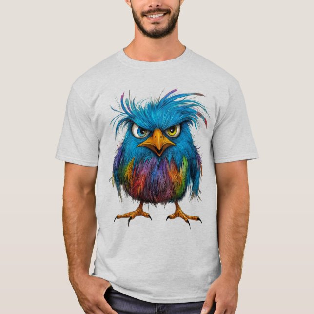 mean  bird face T-Shirt (Front)