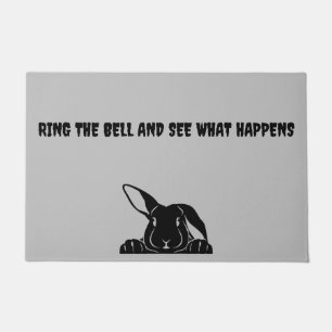 Mean Bunny Doormat