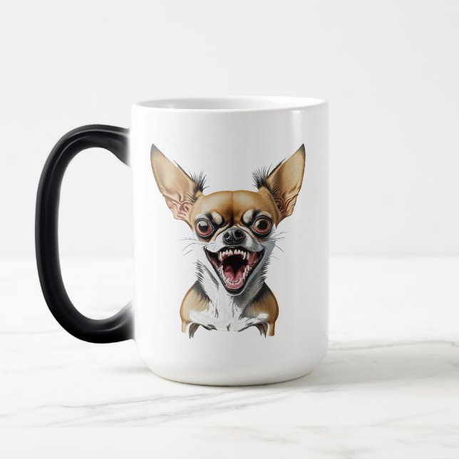 Mean Chihuahua | Funny Dogs Magic Mug (Left)