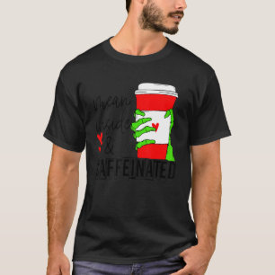 Mean Inside And Caffeinated Skeleton Hand Coffee L T-Shirt