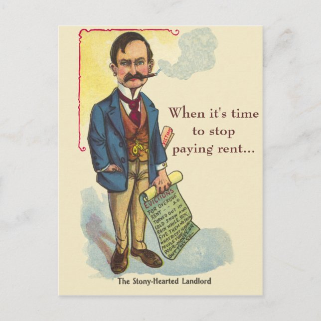 Mean Landlord First Time Homebuyer Prospecting Postcard (Front)