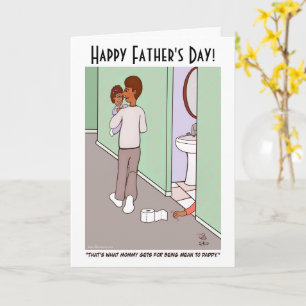 Mean Mommy Father's Day Greeting Card