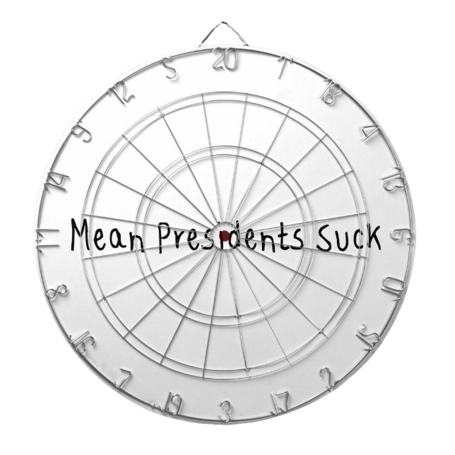 Mean Presidents Suck Dartboard (Front)