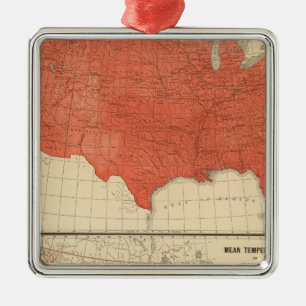 Mean temperature metal ornament
