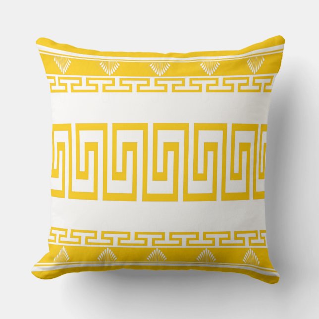 Meander Line Throw Pillow (Front)