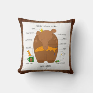 Meanderventures Toolkit No. 480 Otis  Throw Pillow