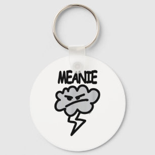 Meanie Cloud Lightning Funny  Keychain