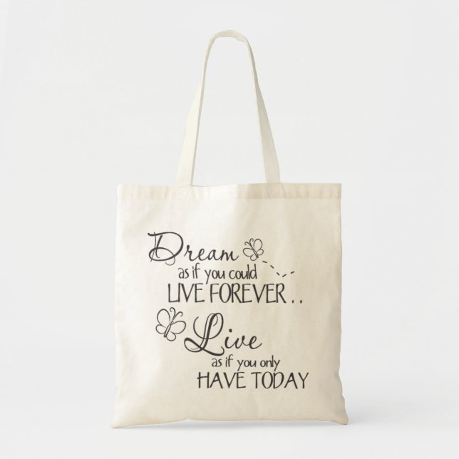 Meaning Black Quotes For Life Tote Bag (Front)
