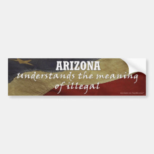 Meaning of Illegal  Bumper Sticker