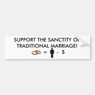 MEANING OF MARRIAGE BUMPER STICKER