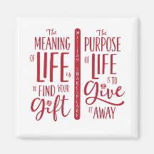 Meaning/Purpose of Life Shakespeare Quote Magnet