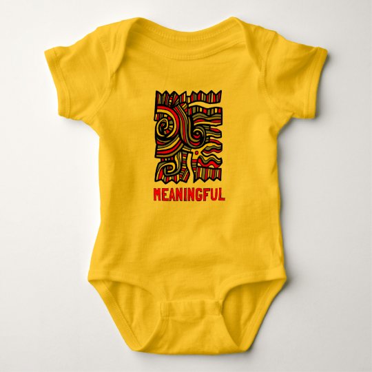 "Meaningful" Baby Jersey Bodysuit