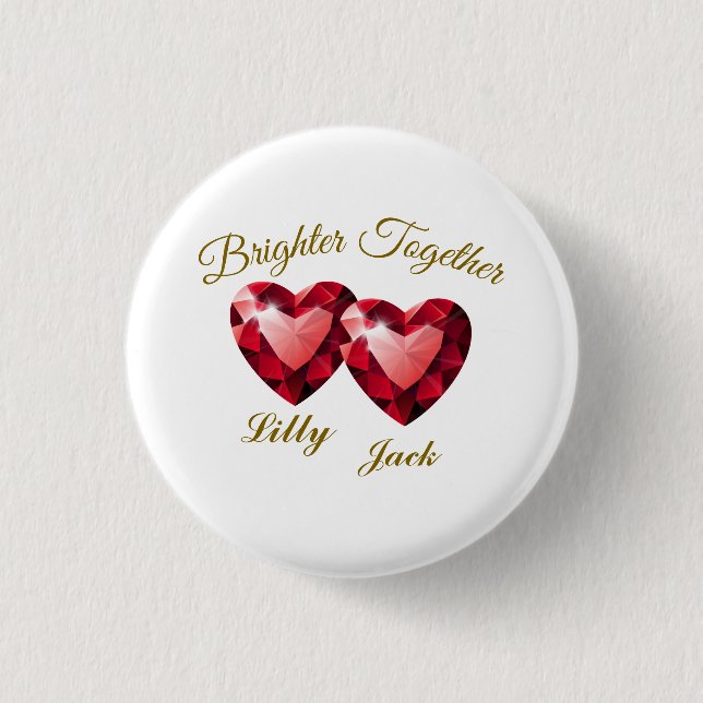 Meaningful Gift  – Elegant Love 1 Inch Round Button (Front)