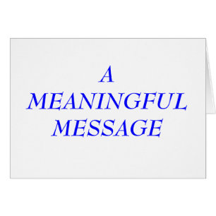 MEANINGFUL MESSAGE:  TERMINAL ILLNESS 7