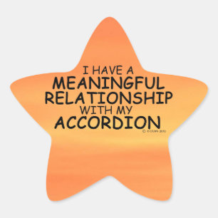 Meaningful Relationship Accordion Star Sticker