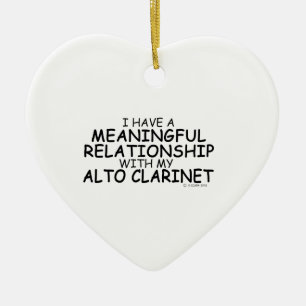 Meaningful Relationship Alto Clarinet Ceramic Ornament