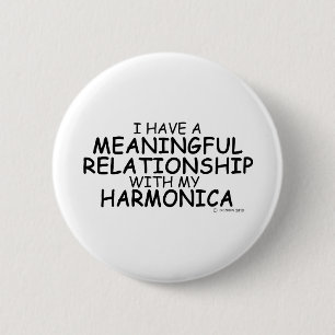 Meaningful Relationship Harmonica 2 Inch Round Button