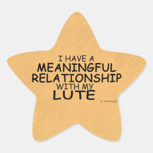 Meaningful Relationship Lute Star Sticker
