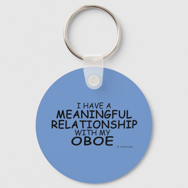 Meaningful Relationship Oboe Keychain (Front)