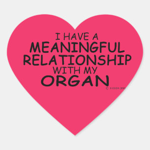 Meaningful Relationship Organ Heart Sticker