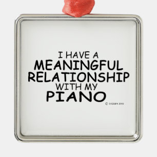 Meaningful Relationship Piano Metal Ornament
