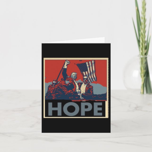 Means Hope For America. We Will Make American Grea Card (Front)