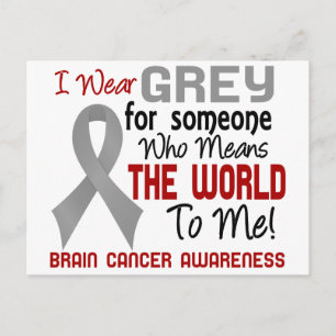 Means The World To Me 2 Brain Cancer Postcard