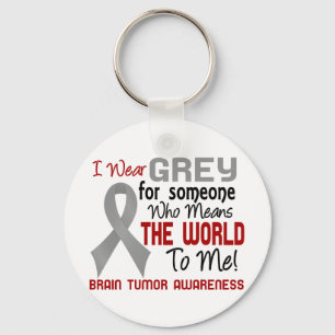 Means The World To Me 2 Brain Tumour Keychain