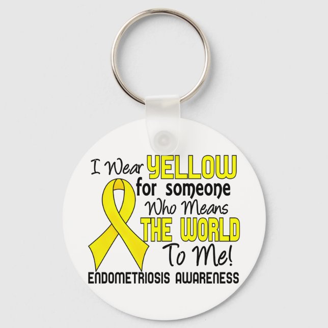 Means The World To Me 2 Endometriosis Keychain (Front)