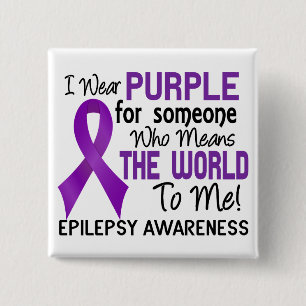 Means The World To Me 2 Epilepsy 2 Inch Square Button