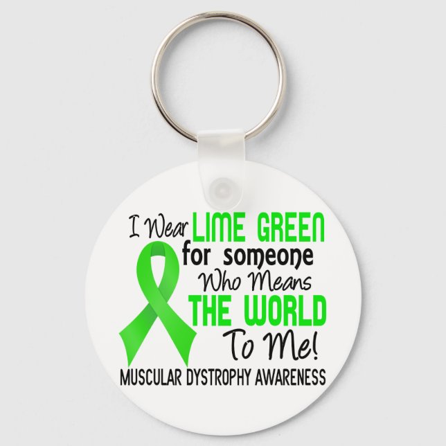 Means The World To Me 2 Muscular Dystrophy Keychain (Front)