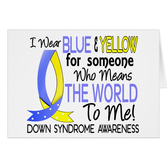 Means The World To Me Down Syndrome (Front Horizontal)