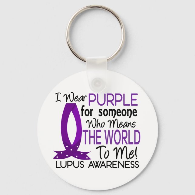 Means The World To Me Lupus Keychain (Front)