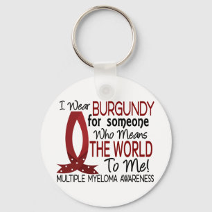 Means The World To Me Multiple Myeloma Keychain