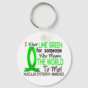 Means The World To Me Muscular Dystrophy Keychain