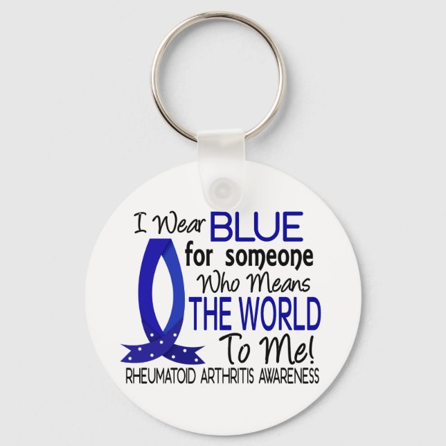 Means The World To Me Rheumatoid Arthritis Keychain (Front)