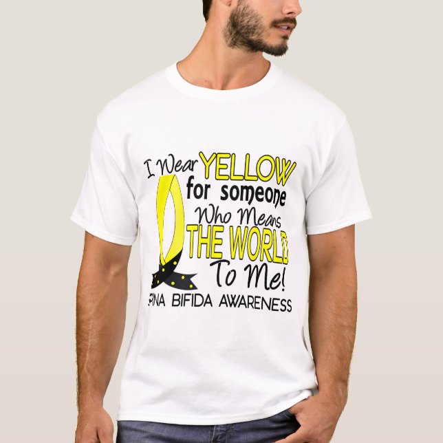 Means World To Me 1 Spina Bifida T-Shirt (Front)