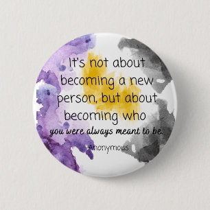 Meant To Be NonBinary Pride Colour Button