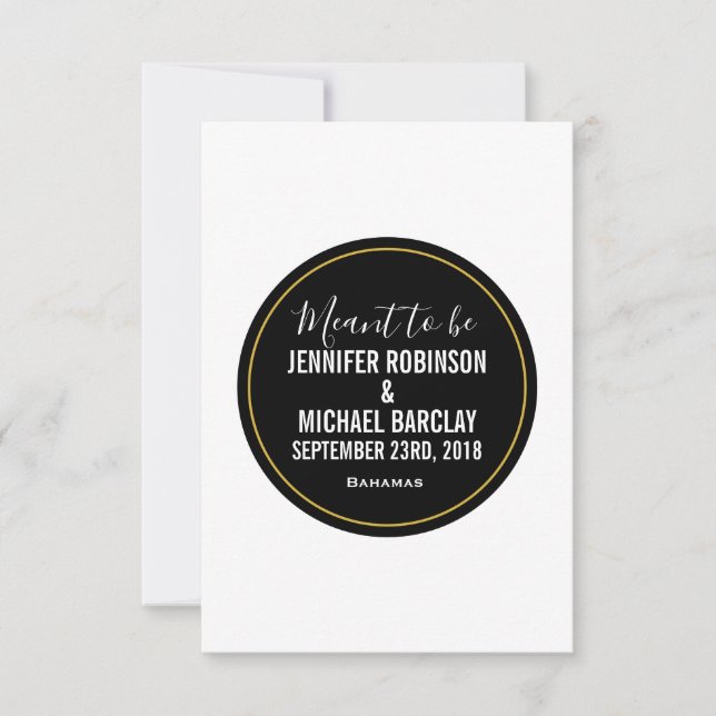meant to be wedding template (Front)