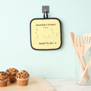 Meant To Bee Bee Cool Customizable Text  Pot Holder