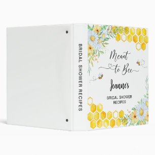 Meant to bee bridal shower binder