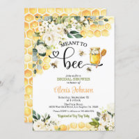 Meant to Bee Bridal Shower Invitation